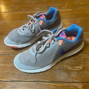 Nike Flex Experience RN 5 Women's Size 9.5 Running Shoes Gray Blue 844729-003